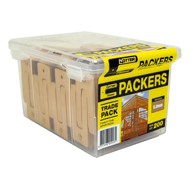 PKR WINDOW 5.0MMX75MM W/PACKER BOX200