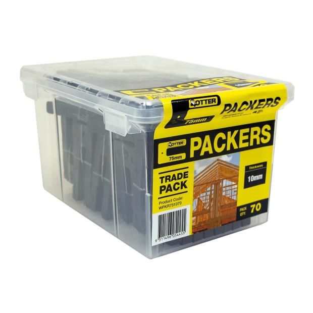 PKR WINDOW 10MMX75MM W/PACKER BOX70