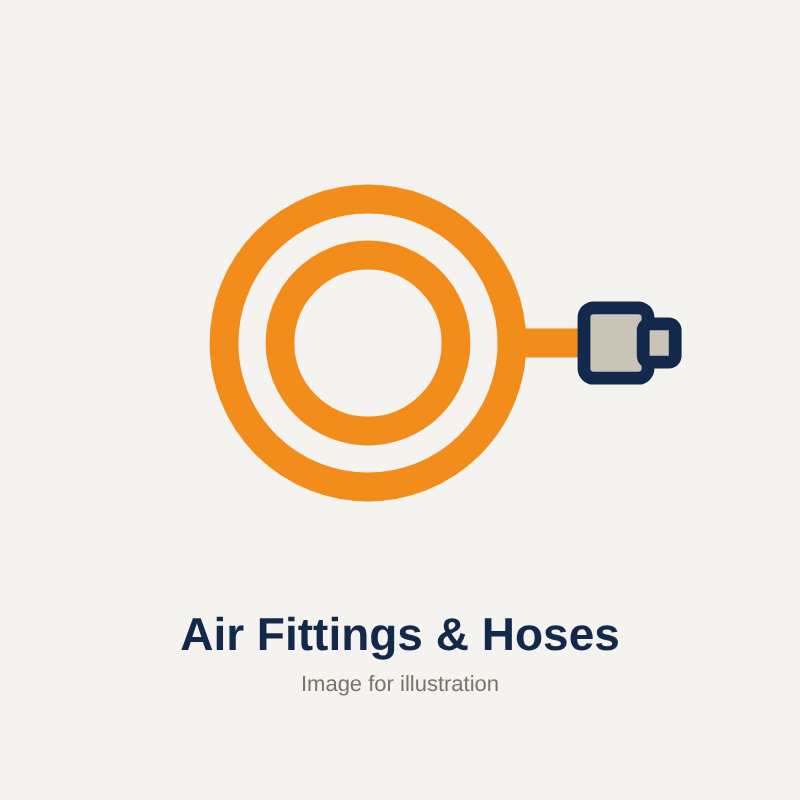 Air Fittings & Hoses (image for illustration)