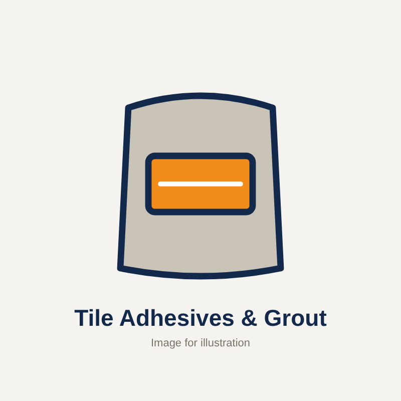 Tile Adhesives & Grout (image for illustration)