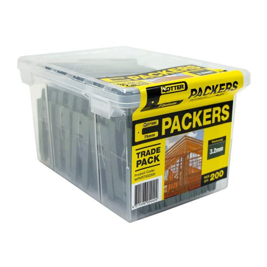 PKR WINDOW 3.2MMX75MM W/PACKER BOX200
