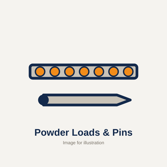 Powder Loads & Pins (image for illustration)