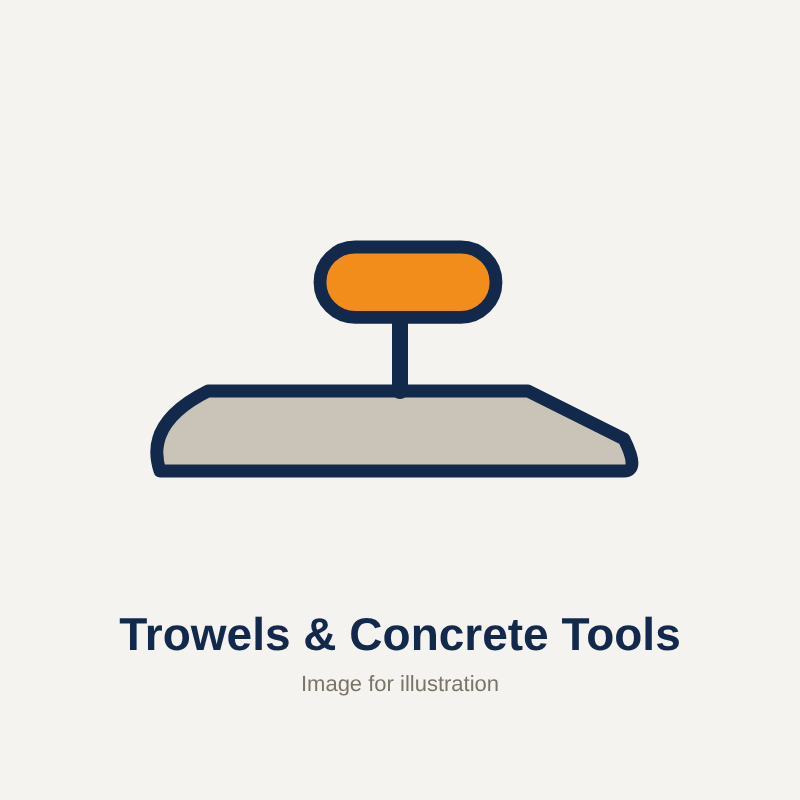Trowels & Concrete Tools (image for illustration)